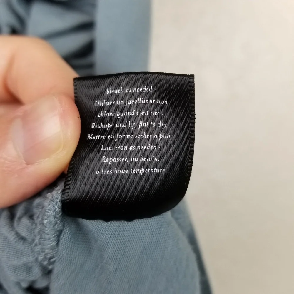 Anthropologie Blue Ruffled Blouse - Picture 7 of 8